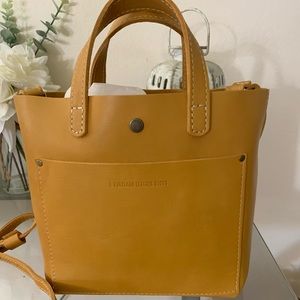 Portland leather sunflower mini crossbody